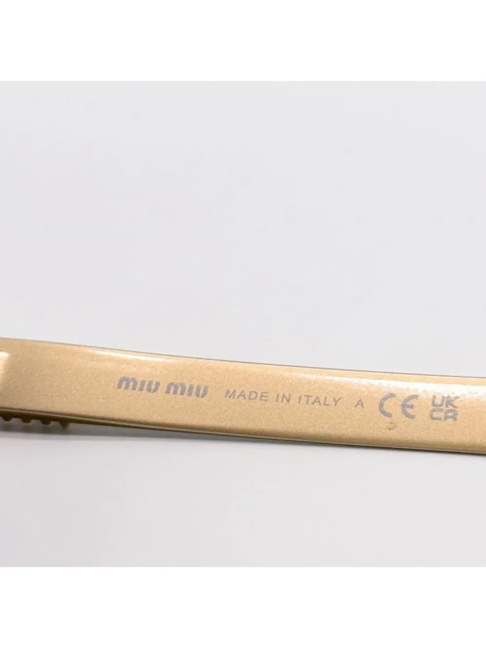 New Miu Miu MUB51S ZVN70B Gold Gray Women Round Sunglasses SMU B51